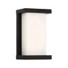 Dweled Case 9in LED Indoor and Outdoor Wall Light 3000K in Black WS-W478
